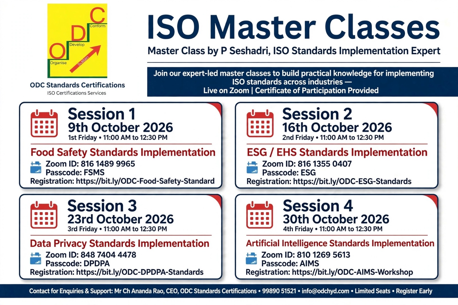 ISO Master Classes